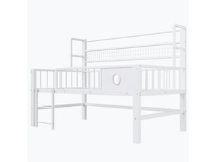 Lit mezzanine 90x200 cm    coloris blanc