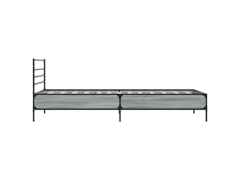  Lit simple- lit adulte -  cadre de lit sonoma gris 80 x 200 cm bois d'ingénierie  - Conforama D