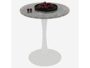 Table basse rond(e) coloris bicolore KOVIEA  - 70 cmx70 cm