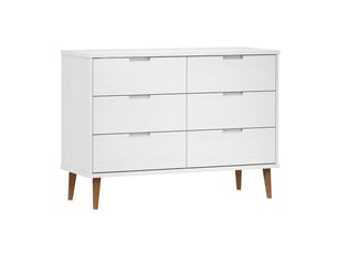 Commode 1 tiroir(s) <strong></strong> <strong></strong> coloris blanc largeur 113 cm