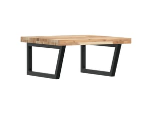 Étagère de vasque murale acier et bois massif d'acacia shl5866
