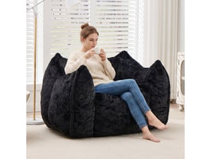 Pouf / repose pied <strong></strong> <strong></strong> noir