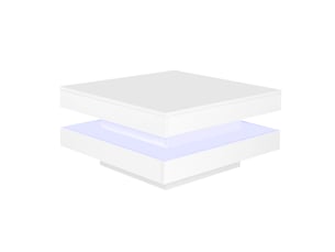 Table basse carré(e) coloris blanc <strong></strong> <strong></strong> - 70 cmx70 cm