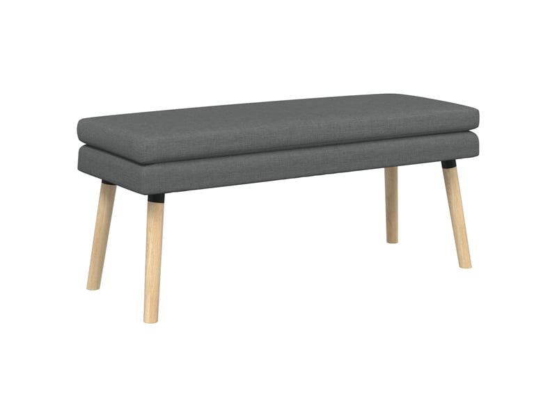  Banc d'entrée, banc à double couche gris foncé 110x40x47 cm tissu  - Conforama A