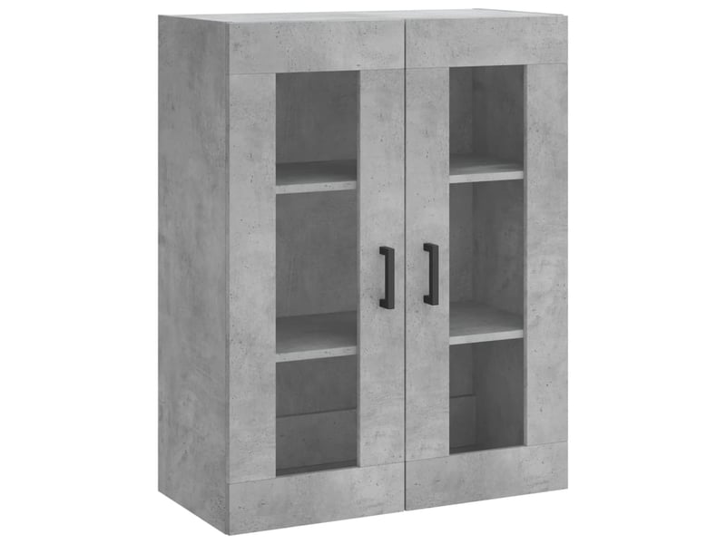  Buffet haut - bahut - meuble de rangement gris béton 69,5x34x180 cm bois d'ingénierie  - Conforama E