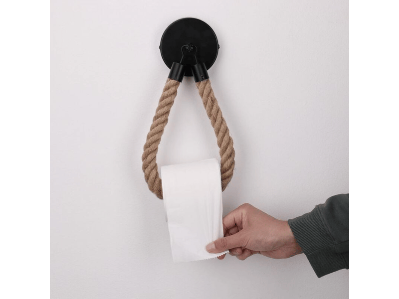  Support de sèche-cheveux noir, 3 pièce, support de sèche-cheveux, support de sèche-cheveux mural, aucun perçage requis  - Conforama E
