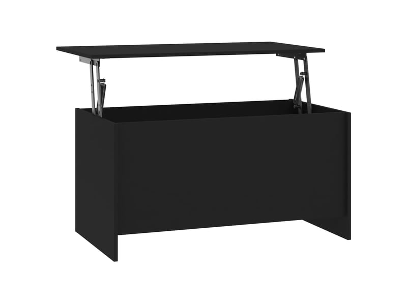  Table basse rectangulaire | table de salon noir 102x55,5x52,5 cm bois d'ingénierie  - Conforama A
