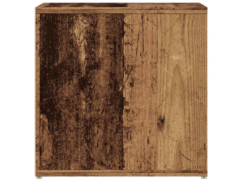  Boîte de rangement bureau vieux bois 40,5x40x40 cm bois d'ingénierie  - Conforama E