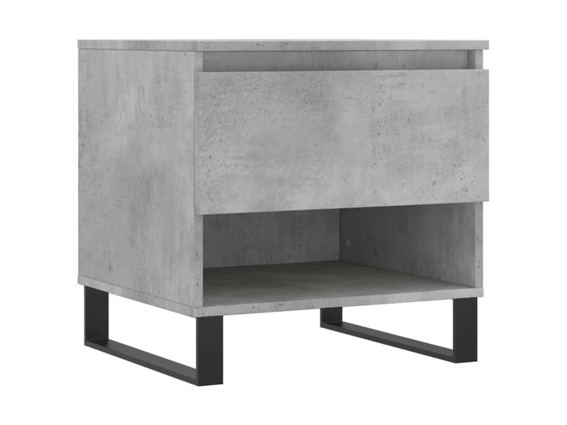  Tables basses 2 pcs - table de salon - table à thé gris béton 50x46x50 cm bois d'ingénierie  - Conforama E