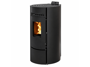 Poêle à granulés étanche leandro 9 kw - noir
