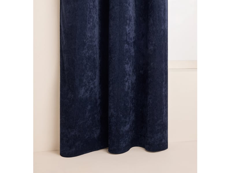 Rideau en tissu chenille à l'effet velours gratté bazyl 21636 - Conforama C