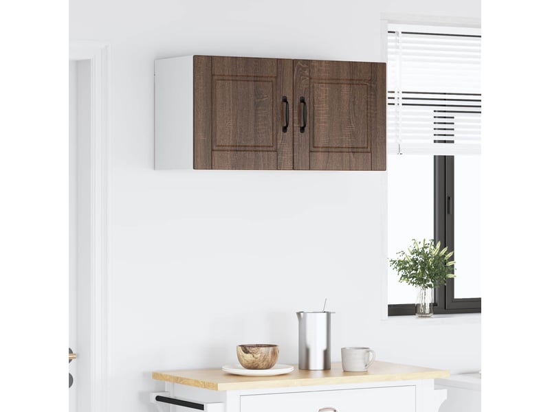 Armoire de cuisine chêne brun 80x31x40cm bois d'ingénierie shl8587 - Conforama D