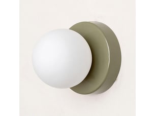 Applique murale 3000k, lampe de chevet, applique murale en verre style vintage pour couloir, luminaire design, φ10×12cm