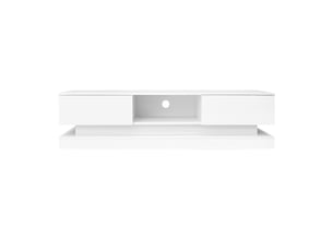 Meuble tv coloris blanc 160 cm   