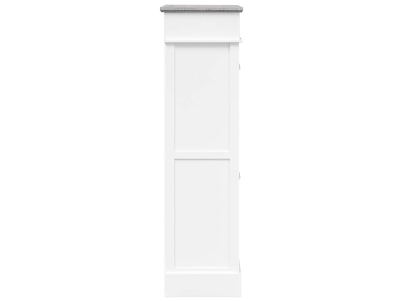  Meuble à chaussure, armoire à chaussures gris 50x28x98 cm bois de paulownia shl3862  - Conforama E