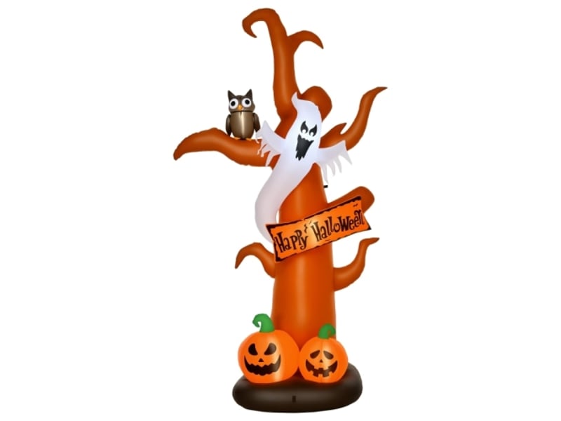  Décoration halloween autogonflante avec led, 156 x 107 x 274 cm, soufflerie et kit de fixation inclus  - Conforama A
