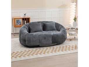 Pouf / repose pied <strong></strong> <strong></strong> gris