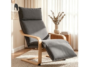 Pouf / repose pied gris