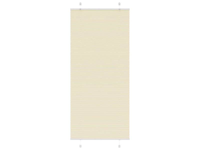  Store plissé, store de fenêtre crème 95x200 cm largeur du tissu 94,4 cm polyester cf46867  - Conforama B
