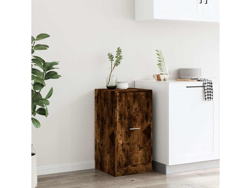  Meuble de rangement, armoire d'apothicaire chêne fumé 40x41x77,5cm bois d'ingénierie  - Conforama C