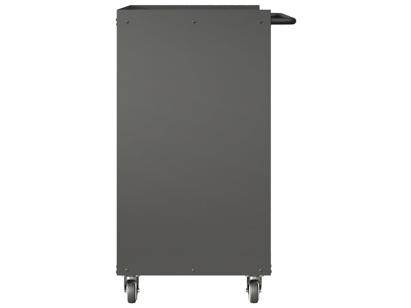 Meuble de rangement à outils 75x42x88 cm – noir – 3 tiroirs xxl, roulettes verrouillables amovibles - Conforama D