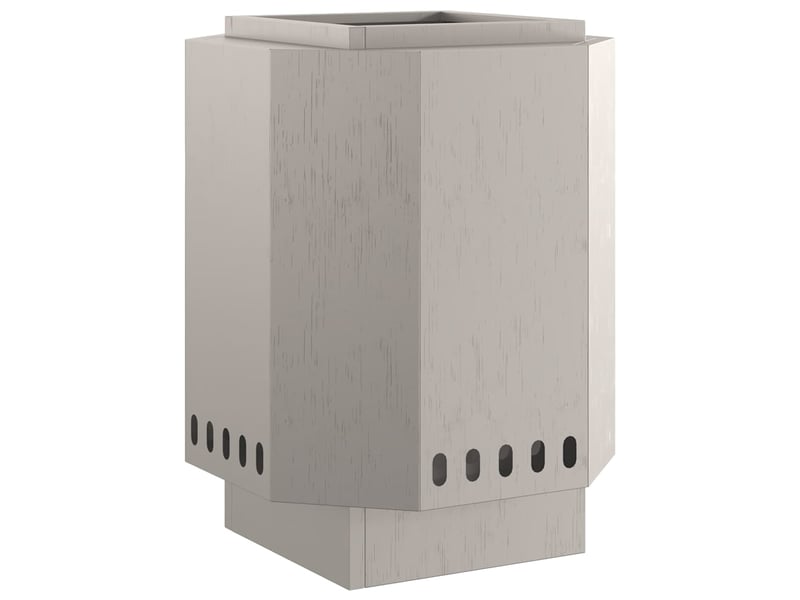 Brasero exterieur, foyer sans fumée rouillé 38x38x51 cm acier patiné shl88937  - Conforama E