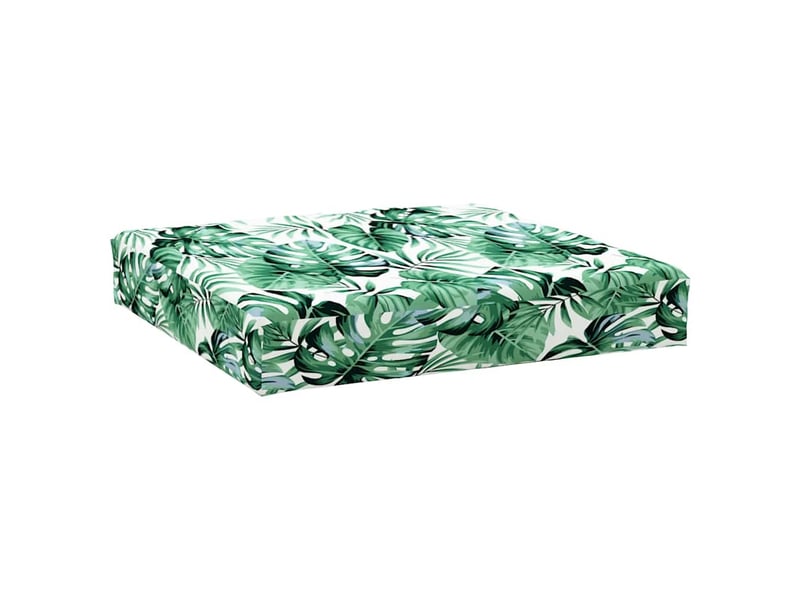  Coussin de palette, coussin de chaise, coussin de canapé à motif de feuilles 60x60x9,5 cm tissu cf55268  - Conforama A