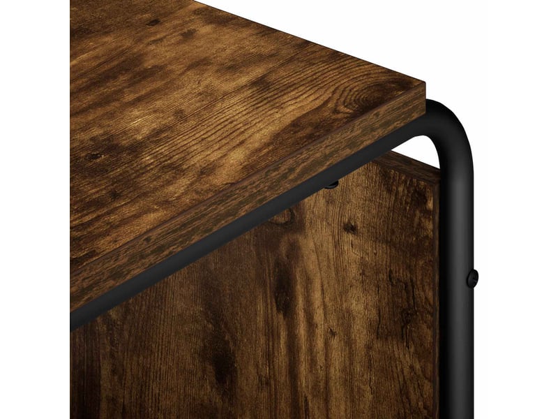  Meuble tv moderne, banc tv 80x36x45 cm chêne fumé bois d'ingénierie  - Conforama E