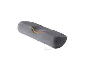 Oreiller cervical en mousse à mémoire de forme – pour dormir et soulager, gris clair, 50x9.5cm