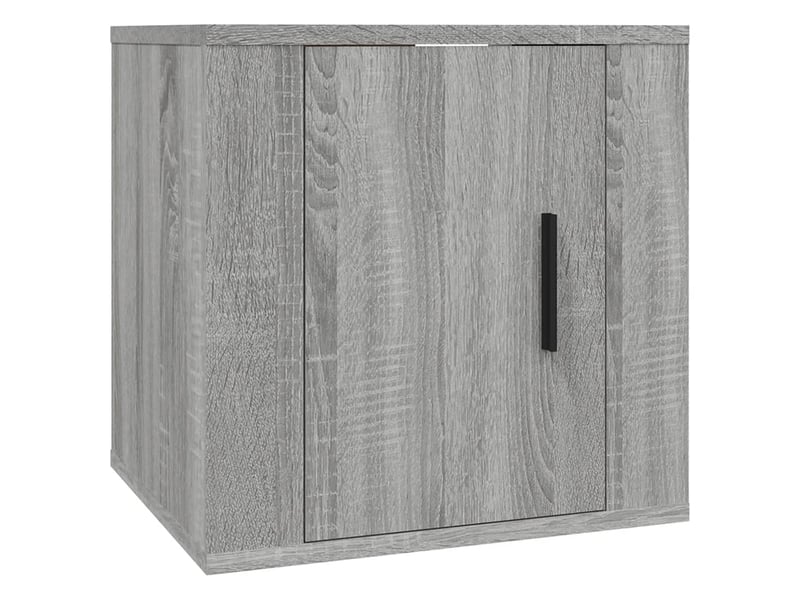  Meubles tv - banc tv - meuble de rangement muraux 2 pcs sonoma gris 40x34,5x40 cm  - Conforama D