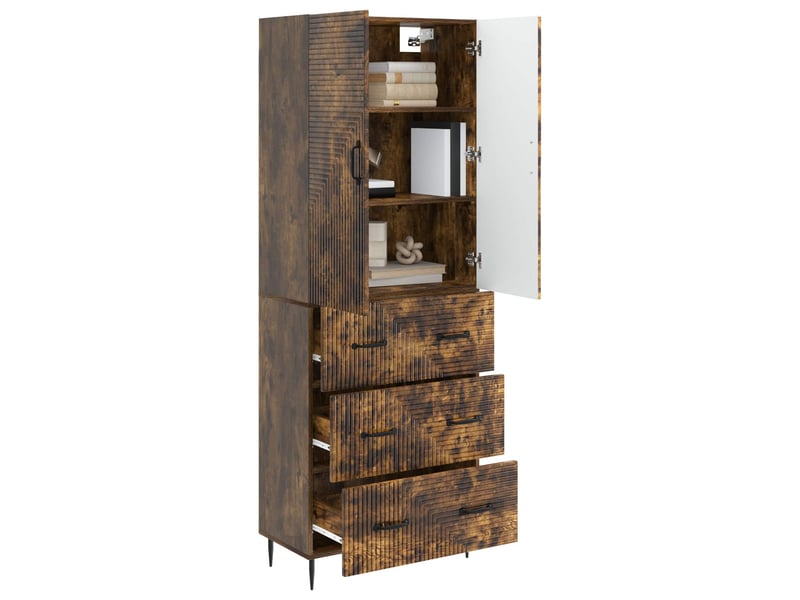 Ensemble de meubles 2 pcs, rangement de salon 66 x 34,5 x 90 cm bois d'ingénierie shl1871 - Conforama C