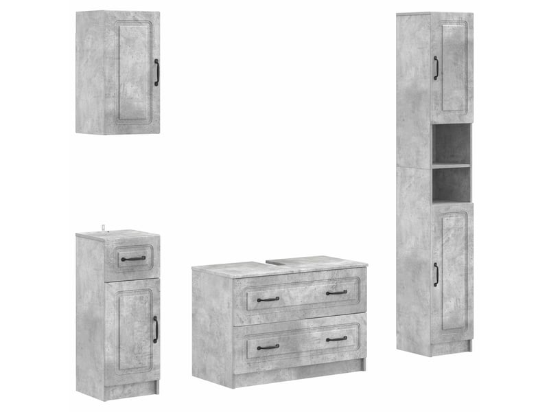  Ensemble de 4 pièces d'armoires de salle de bain utrecht cf63269  - Conforama A