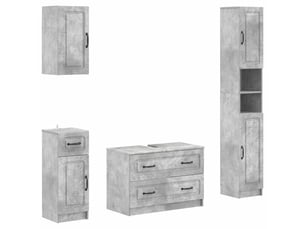 Ensemble de 4 pièces d'armoires de salle de bain utrecht cf63269