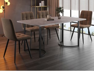 Ensemble table rectangulaire  4 chaise(s)  <strong>LEYTN</strong> <strong></strong> 