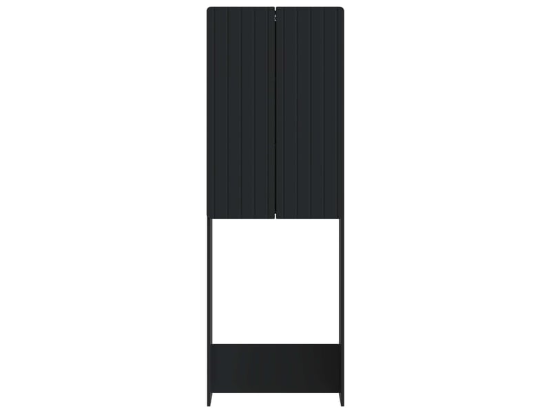  Armoire de toilette, meuble de toilette zwolle noir 66x25.5x190 cm  - Conforama E