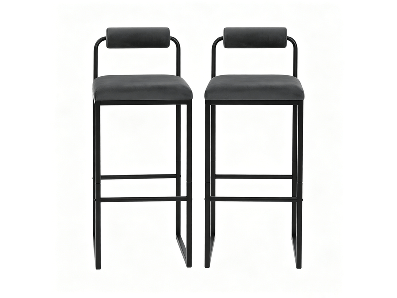  Chaise de cuisine design moderne dossier intégré tabouret de bar  - Conforama A