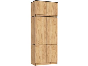 Armoire 6 porte(s) 0 tiroir(s) AKORD coloris marron largeur 90 cm