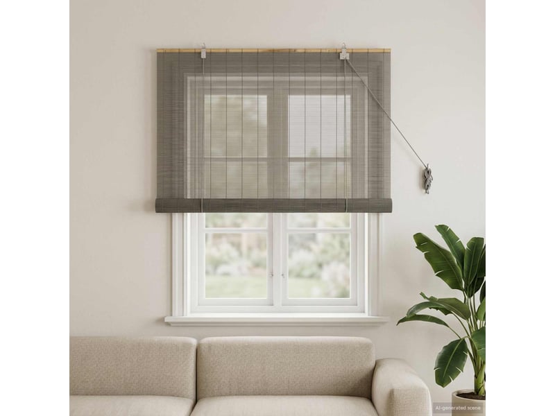  Store enrouleur, store à rouleau gris 100 x 160 cm bambou cf45241  - Conforama B