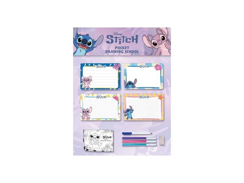  Studio de dessin stitch lisciani giochi avec ardoises effaçables et feutres LIS8008324117505 - Conforama C