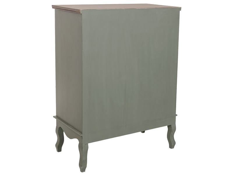  Commode en bois vert 80x40x105 cm h  - Conforama D