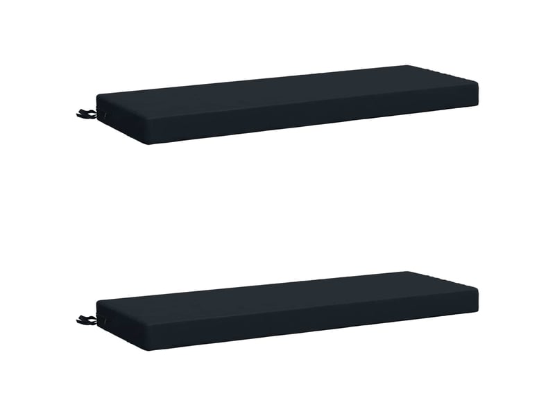  Lot de 2 coussins de banc, coussins d'assise soest 100 % polyester bleu foncé cf57126  - Conforama A
