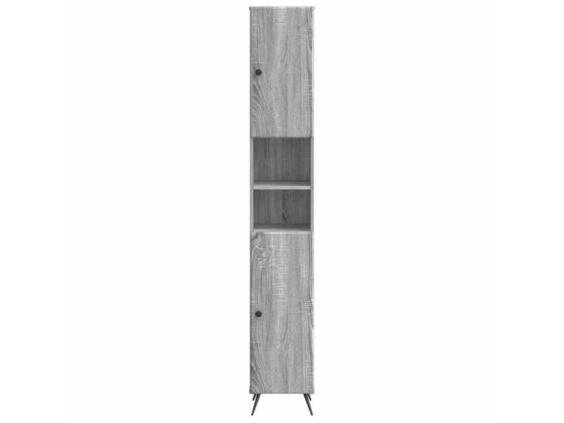  Colonne de salle de bain avec étagère ouverte breda sonoma gris  - Conforama D