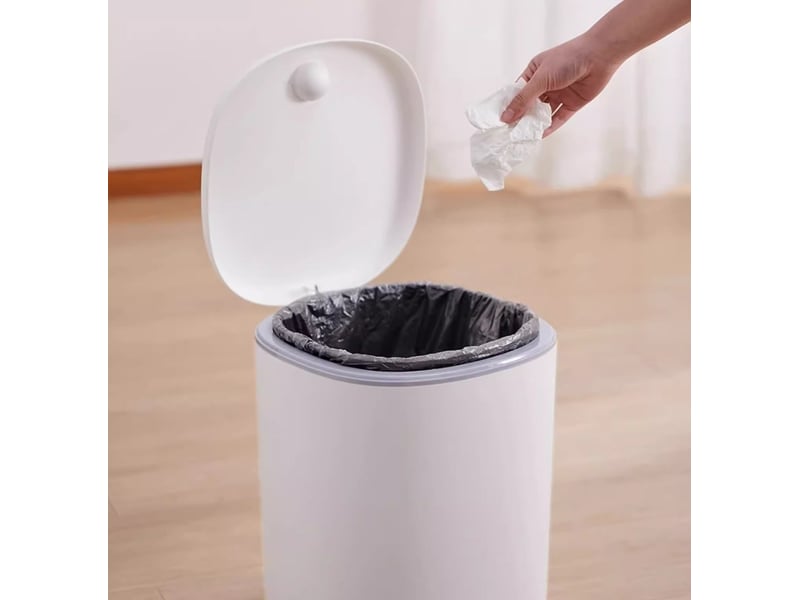  Poubelle salle bain 7l design élégant pour salle de bain ou cuisine  - Conforama C