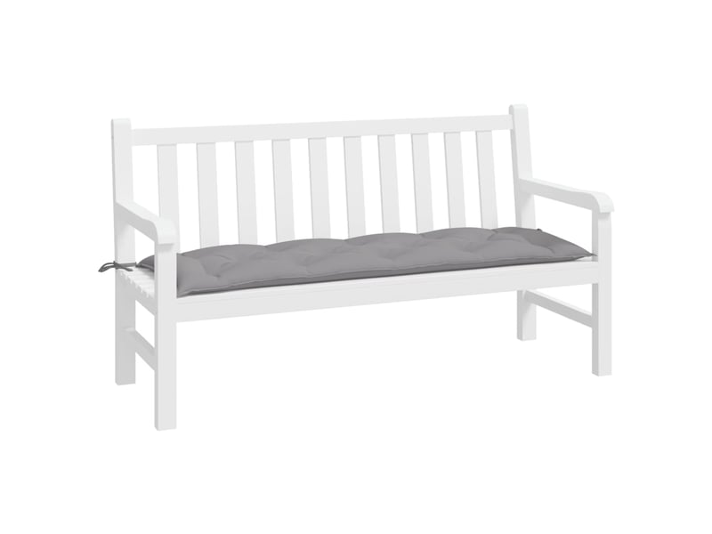  Coussin de banc de jardin, coussin d'assise gris 150x50x7 cm tissu oxford cf52728  - Conforama C