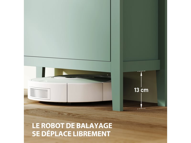  Meuble à chaussures 14 paires, armoire à chaussures avec 2 tiroirs rabattables, étagères amovibles et réglables, vert  - Conforama R