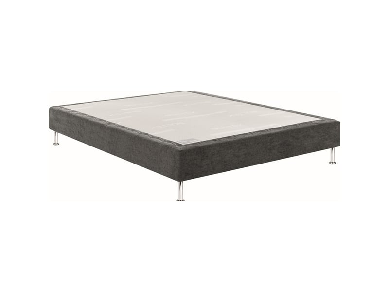  Base de sommier rembourrée grise 80x200 avec 5 zones de confort 7797265 - Conforama A