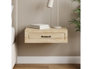 Vidaxl table d'appoint murale chêne sonoma 59 x 34,5 x 17 cm