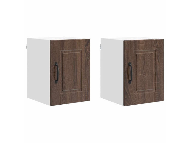 Meuble mural de cuisine | armoire de cuisine 2 pcs chêne brun bois d'ingénierie shl2278 - Conforama A