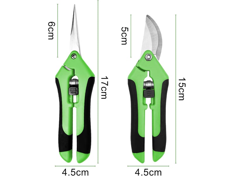  2 pièces secateur de jardin professionnel, sécateur a main avec poignées artificielles, sécateurs et ciseaux de jardinage  - Conforama B