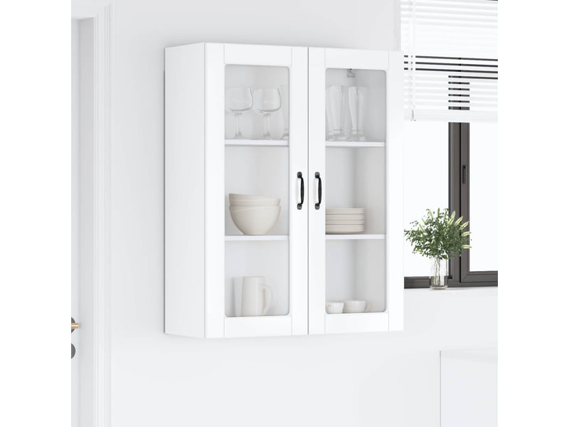  Meuble mural de cuisine | armoire de cuisine blanc brillant shl5334  - Conforama D